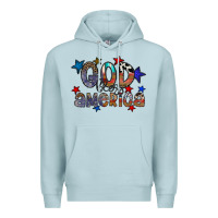 Blue Mist god bless america Premium Hoodie - CowhideDigitalArt