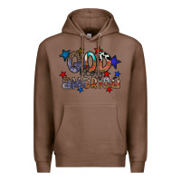 Chestnut god bless america Premium Hoodie - CowhideDigitalArt