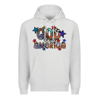 Dove Grey god bless america Premium Hoodie - CowhideDigitalArt