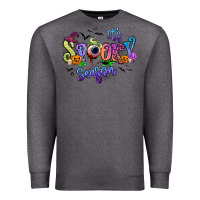 Charcoal Heather It's spooky season Premium Sweatshirt - RanaPortraitStore