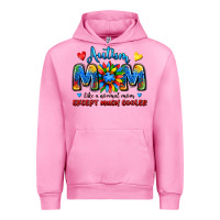 Fuchsia Pink autism mom like a normal mom except much cooler Urban Hoodie - JahusDesignShop