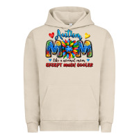 Pigment French Oak autism mom like a normal mom except much cooler Urban Hoodie - JahusDesignShop