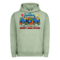 Pigment Oil Green autism mom like a normal mom except much cooler Urban Hoodie - JahusDesignShop