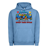 Pigment Pebble Blue autism mom like a normal mom except much cooler Urban Hoodie - JahusDesignShop