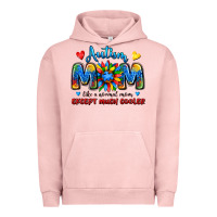 Pigment Salmon autism mom like a normal mom except much cooler Urban Hoodie - JahusDesignShop