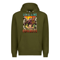 Army Green long live cowboys Premium Hoodie - FaDigitalArtStudio