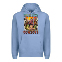 Colony Blue long live cowboys Premium Hoodie - FaDigitalArtStudio