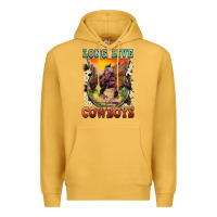 Mustard long live cowboys Premium Hoodie - FaDigitalArtStudio