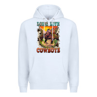 White long live cowboys Premium Hoodie - FaDigitalArtStudio