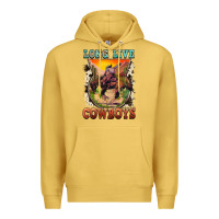 Antique Gold long live cowboys Premium Hoodie - FaDigitalArtStudio
