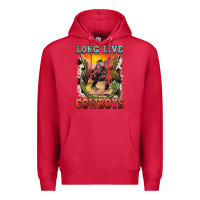 Cardinal long live cowboys Premium Hoodie - FaDigitalArtStudio