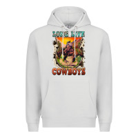 Dove Grey long live cowboys Premium Hoodie - FaDigitalArtStudio