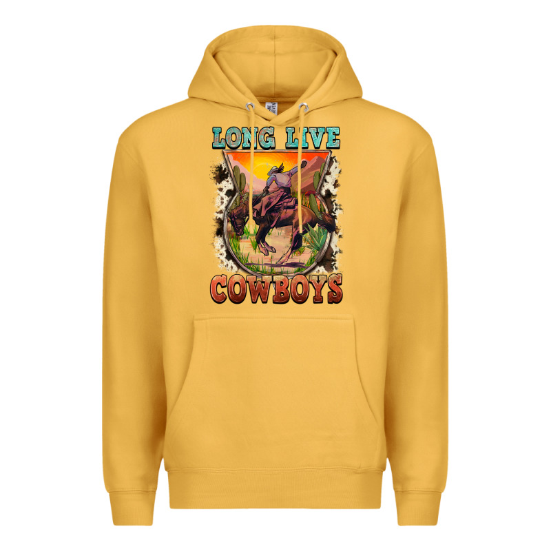 Long Live Cowboys Premium Hoodie by FaDigitalArtStudio | Teevron