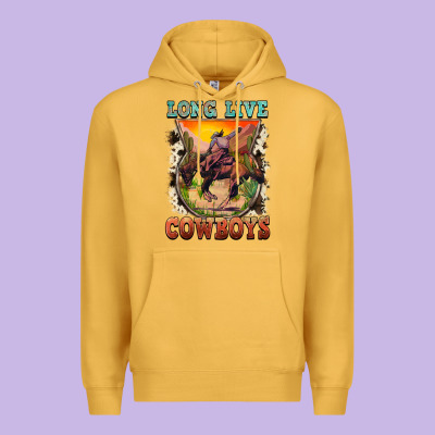 Long Live Cowboys Premium Hoodie Designed By Fadigitalartstudio