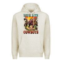 Oatmeal Heather long live cowboys Premium Hoodie - FaDigitalArtStudio
