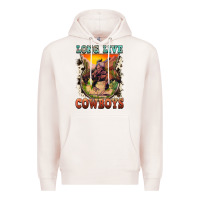 Pale Pink long live cowboys Premium Hoodie - FaDigitalArtStudio