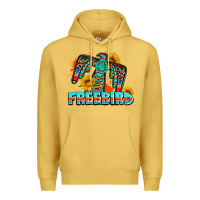 Antique Gold freebird thunderbird Premium Hoodie - AdoDesignShop