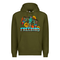 Army Green freebird thunderbird Premium Hoodie - AdoDesignShop
