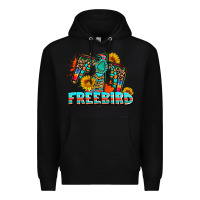 Black freebird thunderbird Premium Hoodie - AdoDesignShop