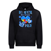 Black in april we wear blue Urban Hoodie - JahusDesignShop