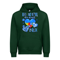 Forest Green in april we wear blue Urban Hoodie - JahusDesignShop