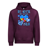 Mauve Wine in april we wear blue Urban Hoodie - JahusDesignShop
