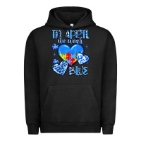 Pigment Black in april we wear blue Urban Hoodie - JahusDesignShop