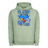 Pigment Oil Green in april we wear blue Urban Hoodie - JahusDesignShop