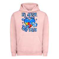 Pigment Salmon in april we wear blue Urban Hoodie - JahusDesignShop