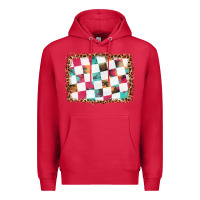 Cardinal race background with leopard frame Premium Hoodie - HRA Design Shop