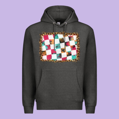 Race Background With Leopard Frame Premium Hoodie Designed By Hra Design Shop