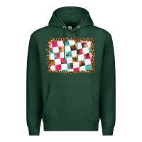 Sports Green race background with leopard frame Premium Hoodie - HRA Design Shop