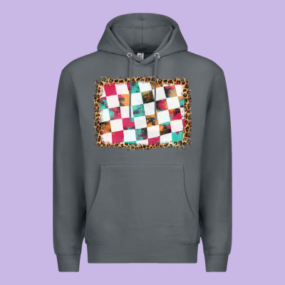 Race Background With Leopard Frame Premium Hoodie Designed By Hra Design Shop