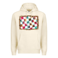 Tofu race background with leopard frame Premium Hoodie - HRA Design Shop