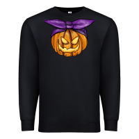 Black Jack O' Lantern Halloween Pumpkin Premium Sweatshirt - RanaPortraitStore