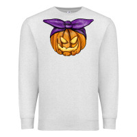 Oatmeal Heather Jack O' Lantern Halloween Pumpkin Premium Sweatshirt - RanaPortraitStore
