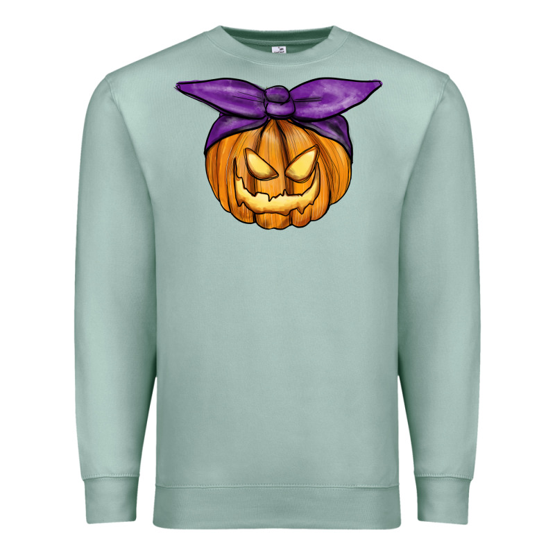 Jack O' Lantern Halloween Pumpkin Premium Sweatshirt by RanaPortraitStore | Teevron