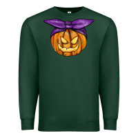 Sports Green Jack O' Lantern Halloween Pumpkin Premium Sweatshirt - RanaPortraitStore