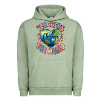 Pigment Oil Green teachers change the world Urban Hoodie - JahusDesignShop