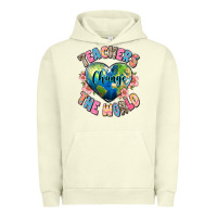 Pigment Pistachio teachers change the world Urban Hoodie - JahusDesignShop