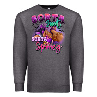 Charcoal Heather Sorta sweet sorta spooky sneaker and heel afro wom Premium Sweatshirt - RanaPortraitStore
