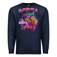 Navy Sorta sweet sorta spooky sneaker and heel afro wom Premium Sweatshirt - RanaPortraitStore