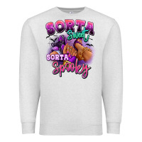 Oatmeal Heather Sorta sweet sorta spooky sneaker and heel afro wom Premium Sweatshirt - RanaPortraitStore