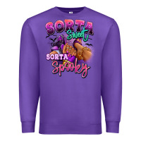 Purple Sorta sweet sorta spooky sneaker and heel afro wom Premium Sweatshirt - RanaPortraitStore