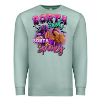 Seafoam Sorta sweet sorta spooky sneaker and heel afro wom Premium Sweatshirt - RanaPortraitStore