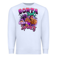 White Sorta sweet sorta spooky sneaker and heel afro wom Premium Sweatshirt - RanaPortraitStore