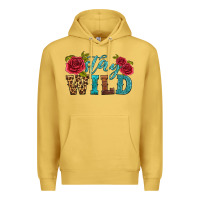 Antique Gold stay wild Premium Hoodie - HRA Design Shop