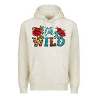 Oatmeal Heather stay wild Premium Hoodie - HRA Design Shop