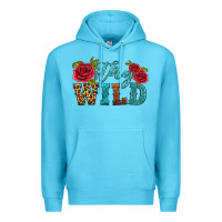 Ocean Blue stay wild Premium Hoodie - HRA Design Shop