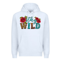 White stay wild Premium Hoodie - HRA Design Shop